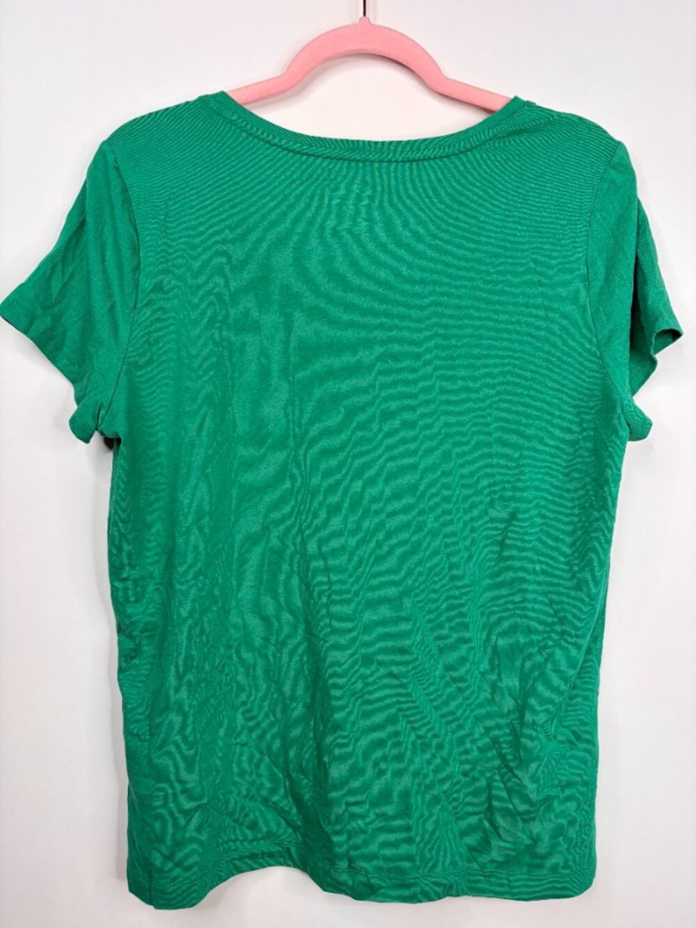 NWT Banana Republic Timeless V-Neck T-Shirt Jade Green Large #A2436 - Picture 3 of 8